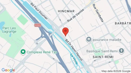 Apartments for rent i Reims - kort over placeringen