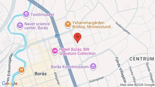 Apartments for rent i Borås - kort over placeringen
