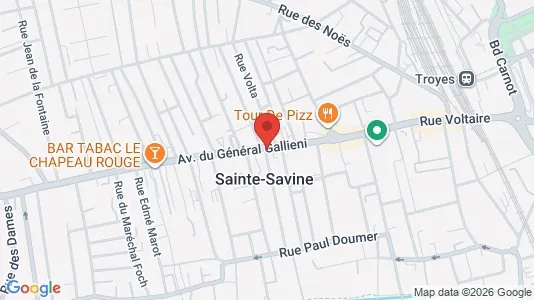 Apartments for rent i Troyes - kort over placeringen