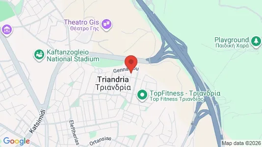 Apartments for rent i Thessaloniki - kort over placeringen