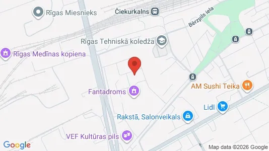 Apartments for rent i Riga Teika - kort over placeringen