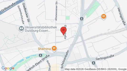 Apartments for rent i Essen - kort over placeringen