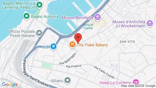 Apartments for rent i Trieste - kort over placeringen