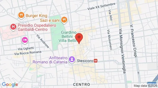 Apartments for rent i Catania - kort over placeringen