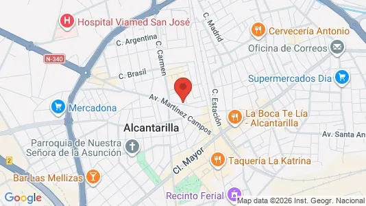 Apartments for rent i Alcantarilla - kort over placeringen