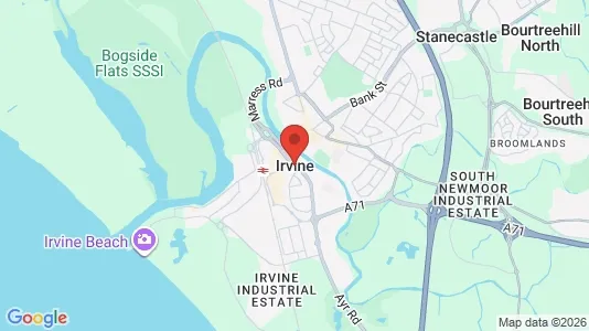 Apartments for rent i Irvine - Ayrshire - kort over placeringen