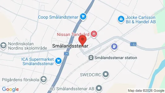 Apartments for rent i Gislaved - kort over placeringen
