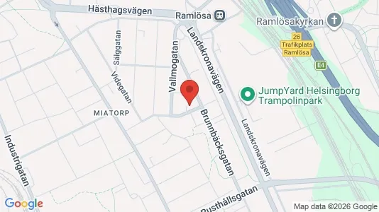 Apartments for rent i Helsingborg - kort over placeringen