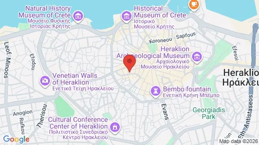 Apartments for rent i Heraklion - kort over placeringen