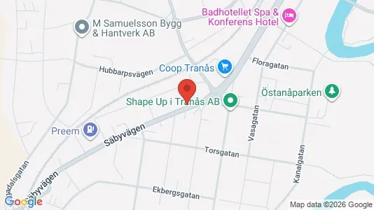 Apartments for rent i Tranås - kort over placeringen