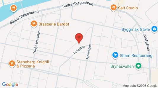 Apartments for rent i Gävle - kort over placeringen