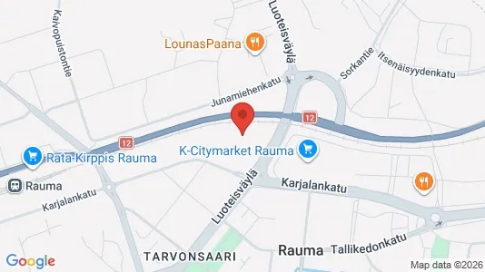 Apartments for rent i Rauma - kort over placeringen