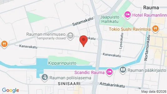 Apartments for rent i Rauma - kort over placeringen
