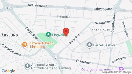 Apartments for rent i Linköping - kort over placeringen