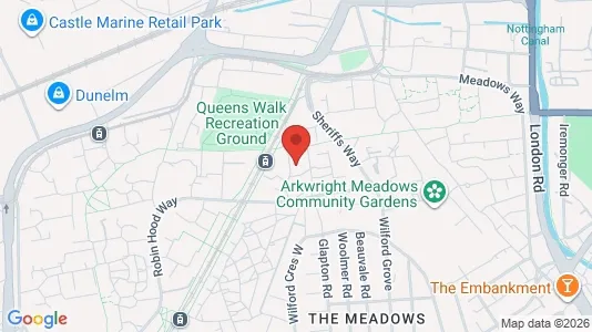 Apartments for rent i Nottingham - Nottinghamshire - kort over placeringen