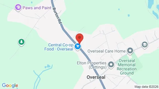Apartments for rent i Swadlincote - Derbyshire - kort over placeringen
