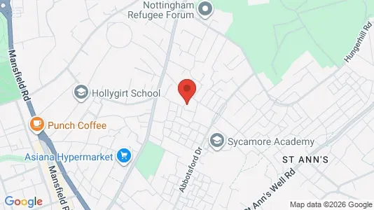 Apartments for rent i Nottingham - Nottinghamshire - kort over placeringen