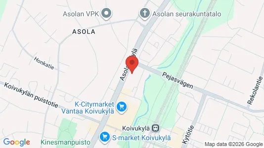 Apartments for rent i Vantaa - kort over placeringen