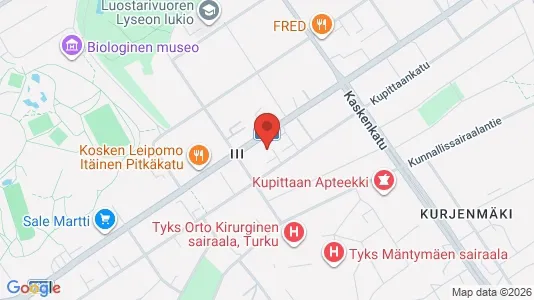 Apartments for rent i Turku - kort over placeringen