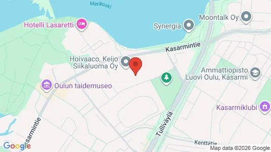 Apartments for rent i Oulu - kort over placeringen