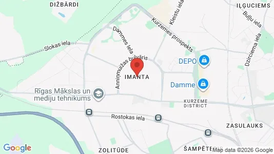 Apartments for rent i Riga Imanta - kort over placeringen