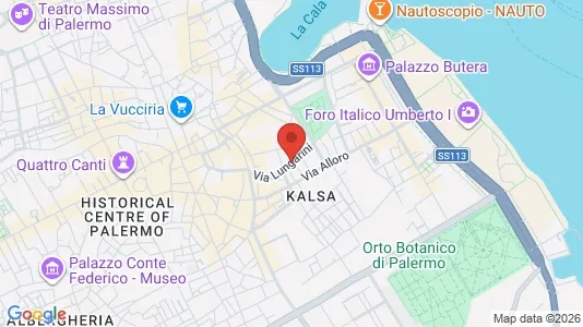 Apartments for rent i Palermo - kort over placeringen