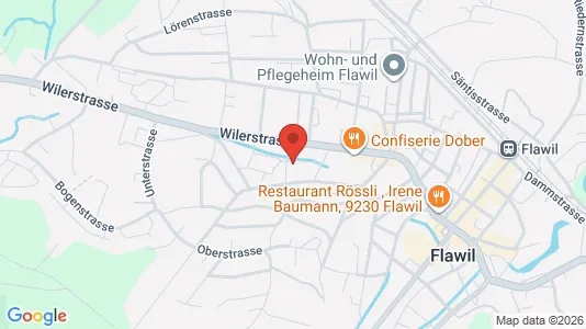 Apartments for rent i Wil - kort over placeringen