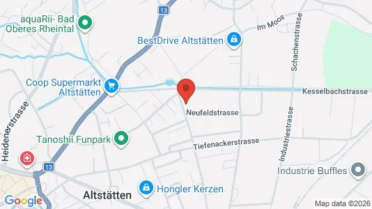 Apartments for rent i Rheintal - kort over placeringen