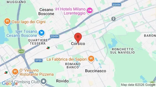 Apartments for rent i Corsico - kort over placeringen