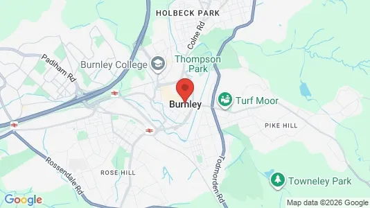 Apartments for rent i Burnley - Lancashire - kort over placeringen