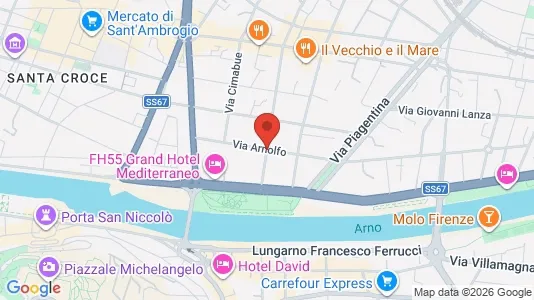 Apartments for rent i Florence - kort over placeringen