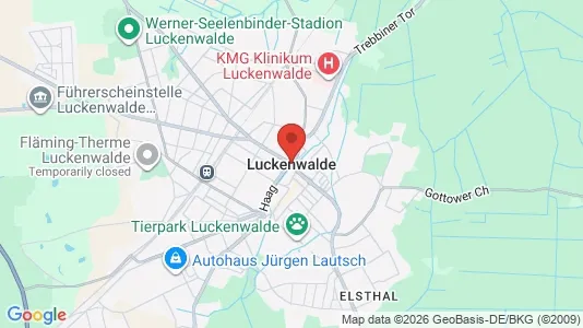 Apartments for rent i Teltow-Fläming - kort over placeringen