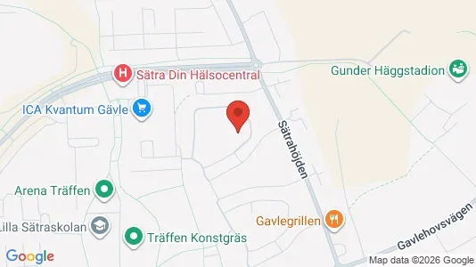 Apartments for rent i Gävle - kort over placeringen