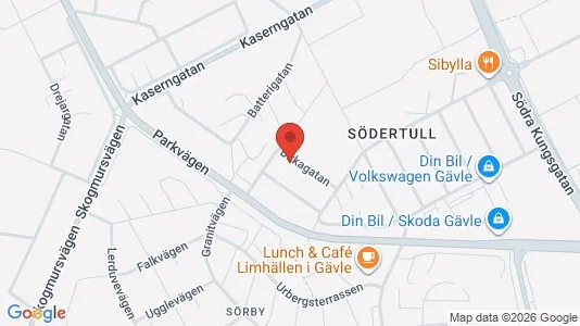 Apartments for rent i Gävle - kort over placeringen
