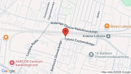 Apartments for rent i Kraków Krowodrza - kort over placeringen