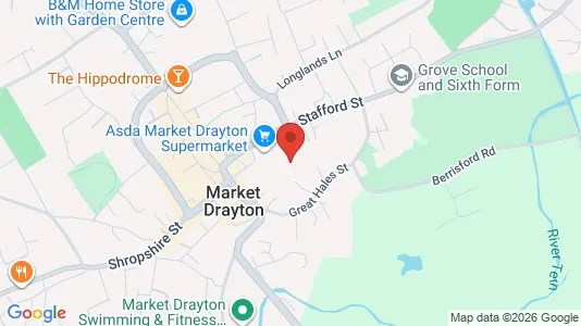 Apartments for rent i Market Drayton - Shropshire - kort over placeringen