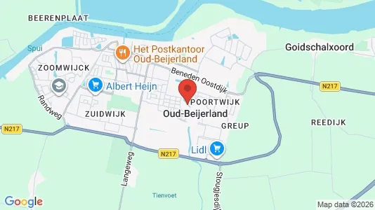 Houses for rent i Oud-Beijerland - kort over placeringen