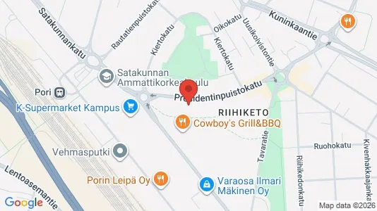 Apartments for rent i Pori - kort over placeringen