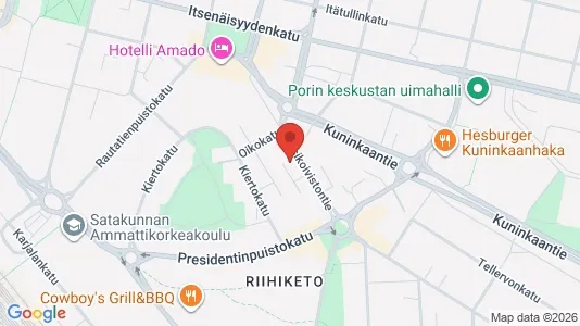 Apartments for rent i Pori - kort over placeringen