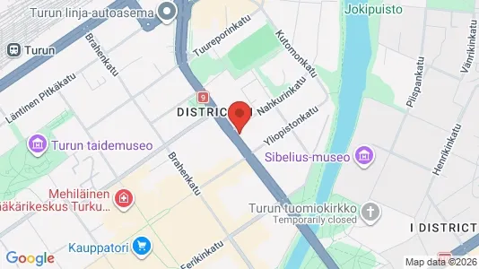 Apartments for rent i Turku - kort over placeringen