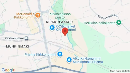 Apartments for rent i Kirkkonummi - kort over placeringen