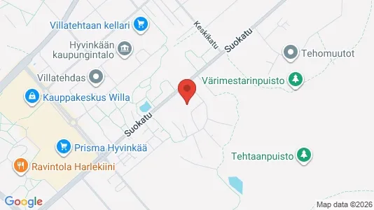 Apartments for rent i Hyvinkää - kort over placeringen