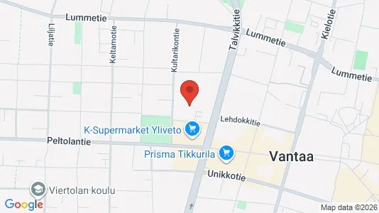 Apartments for rent i Vantaa - kort over placeringen