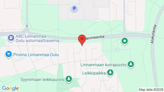 Apartments for rent i Oulu - kort over placeringen