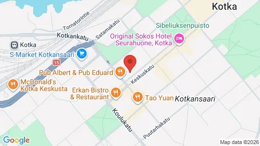Apartments for rent i Kotka - kort over placeringen