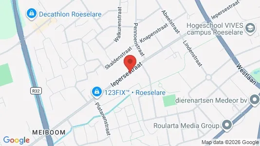 Apartments for rent i Roeselare - kort over placeringen