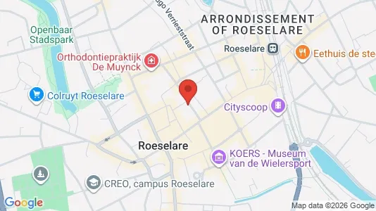 Apartments for rent i Roeselare - kort over placeringen