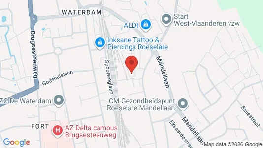 Apartments for rent i Roeselare - kort over placeringen