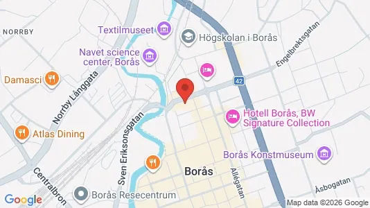 Apartments for rent i Borås - kort over placeringen