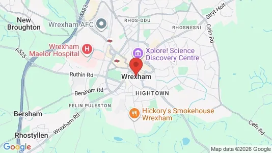 Houses for rent i Wrexham - Clwyd - kort over placeringen